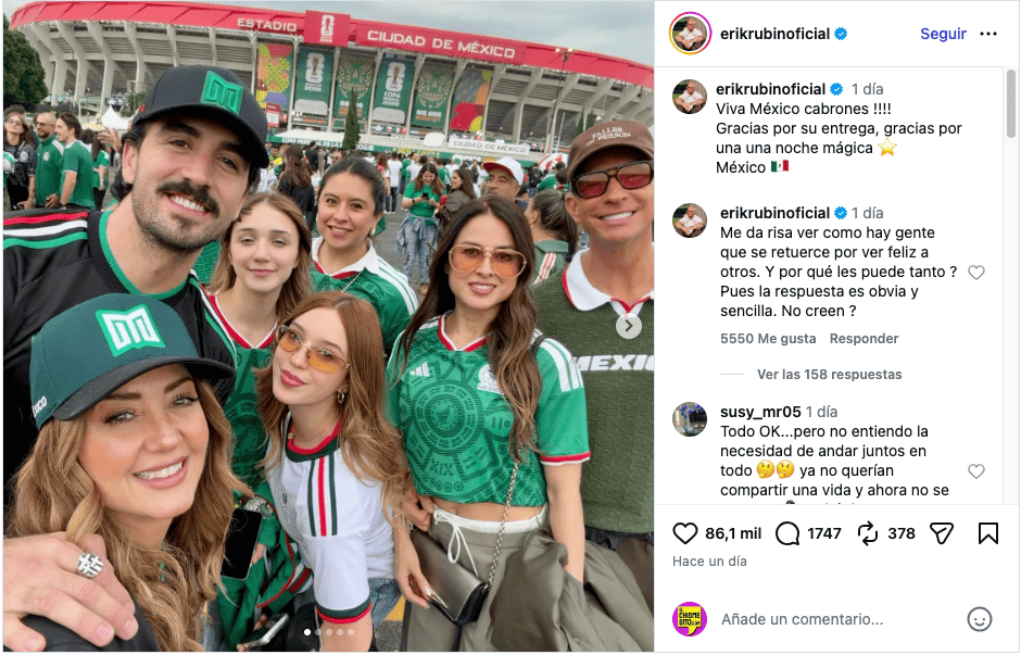 Andrea Legarreta y su novio