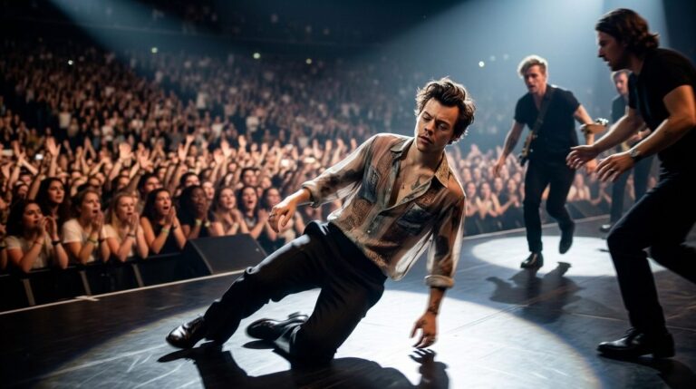 Person collapsing on stage 202606291716